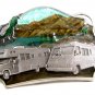 1987 RV Camper Motorhome Enameled Belt Buckle by Siskiyou