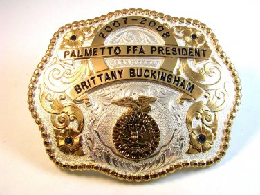 2007 Palmetto FFA President Belt Buckle by Montana Silversmiths