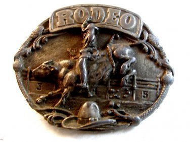 1985 Siskiyou Rodeo Belt Buckle