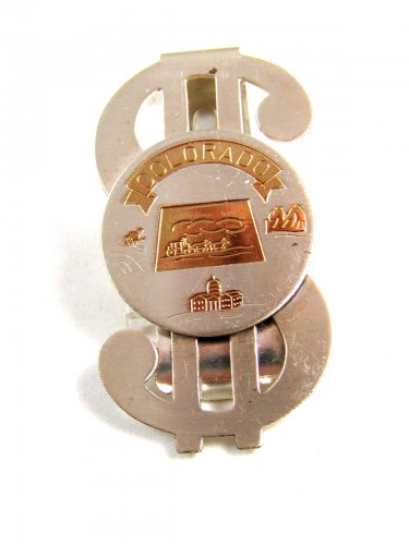 Colorado Wagon Train State Capital Money Clip 22614
