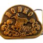 1975 Western Cowboy Rodeo Belt Buckle