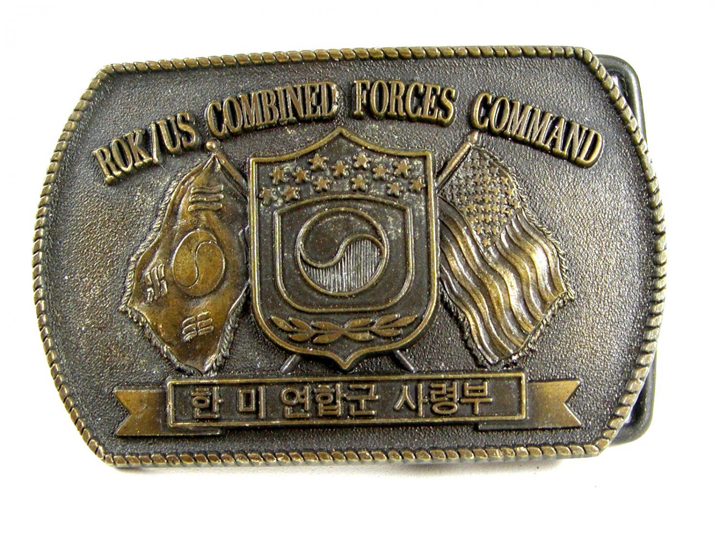 ROK/USA Combined Forces Command Korea Belt Buckle 62514