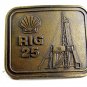 True Vinage Shell Oil Rig 25 Belt Buckle By RJ 102314