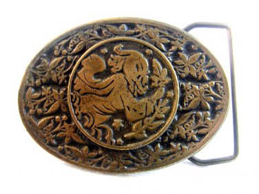 1975 C.D.C. Metalworks Solid Brass Belt Buckle Made in Colorado