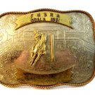 1981 FHSRA Ocala Rodeo Belt Buckle by Montana Silversmith