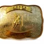 1981 FHSRA Ocala Rodeo Belt Buckle by Montana Silversmith