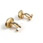 Goldtone & Red Cufflinks 04212014 by Swank