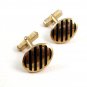 Goldtone & Red Cufflinks 04212014 by Swank
