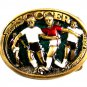 1982 World Cup Soccer Belt Buckle 5714 by Great American Buckle Co
