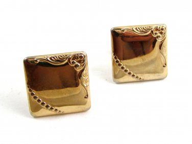 Goldtone Cufflinks 04212014 Signed Mr. Tara