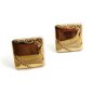 Goldtone Cufflinks 04212014 Signed Mr. Tara