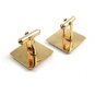Goldtone Cufflinks 04212014 Signed Mr. Tara