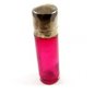 English Red Glass Sterling Top Perfume Bottle Signed CM 7714