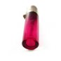 English Red Glass Sterling Top Perfume Bottle Signed CM 7714