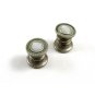 Deco Silvertone Mother Pearl Green Snap Link Cufflinks by Snap Link 103114e