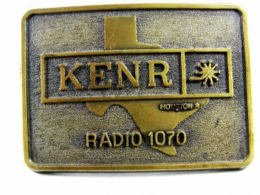 KENR Radio 1070 Houston Texas Belt Buckle By MO' MONEY 102014