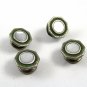 Deco Silvertone Mother Pearl Green Snap Link Cufflinks by Snap Link 103114d