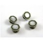 Deco Silvertone Mother Pearl Green Snap Link Cufflinks by Snap Link 103114d