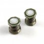 Deco Silvertone Mother Pearl Green Snap Link Cufflinks by Snap Link 103114d