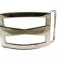 Marked R in Circle Silvertone Belt Buckle 10272013