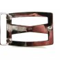 Marked R in Circle Silvertone Belt Buckle 10272013
