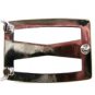 Marked R in Circle Silvertone Belt Buckle 10272013