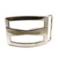 Marked R in Circle Silvertone Belt Buckle 10272013