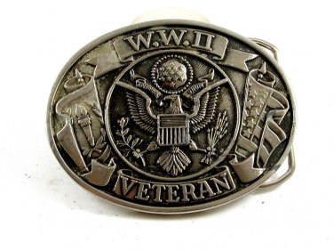 W.W. II Veteran Belt Buckle 11042013