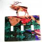 Reindeer Triple Light Switch Plate by Steel Images Made In USA 6215xx