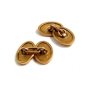 Deco Goldtone Initial Cufflinks 22514