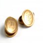 Deco Goldtone Initial Cufflinks 22514