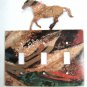 Wild Running Horse Triple Light Switch Plate by Steel Images Made In USA 6815