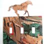 Wild Running Horse Triple Light Switch Plate by Steel Images Made In USA 6815