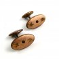 Victorian Goldtone & Red Cufflinks 04212014 Unsigned