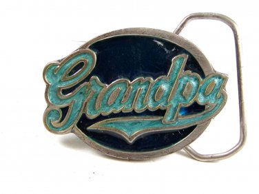 1987 Grandpa Enameled Belt Buckle by Great American Buckle 2202014