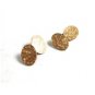 Victorian Teeny Tiny Goldtone Cufflinks 22514