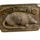 1979 Texas Armadillo Belt Buckle 04222014 by Bergamont