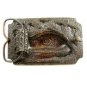 1979 Texas Armadillo Belt Buckle 04222014 by Bergamont