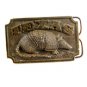 1979 Texas Armadillo Belt Buckle 04222014 by Bergamont