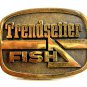 1981 BTS Solid Brass Trendsetter Fish Belt Buckle