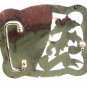 Large Western Cowboy Initial Letter O Belt Buckle