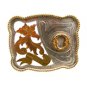 Large Western Cowboy Initial Letter O Belt Buckle