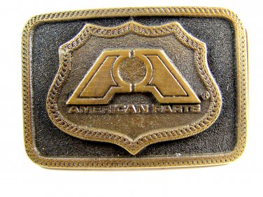 1976 American Parts Brass Belt Buckle by Adezy