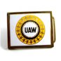 1983 UAW Solid Brass Belt Buckle by NAP Inc 82814