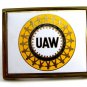 1983 UAW Solid Brass Belt Buckle by NAP Inc 82814