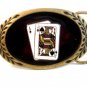 Ace & Jack of Spades Solid Brass Belt Buckle