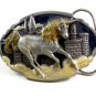 1990 Unicorn & Castle Belt Buckle by Arroyo Grande