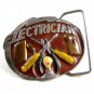 1981 Electrician Belt Buckle 5714 by Great American Buckle Co.