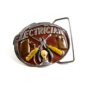 1981 Electrician Belt Buckle 5714 by Great American Buckle Co.