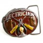 1981 Electrician Belt Buckle 5714 by Great American Buckle Co.